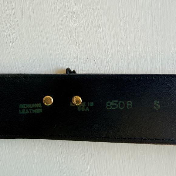 Vintage Made in USA Leopard Calf Hair Belt Brass Elephant Zebra Y2K Safari Small main image 5